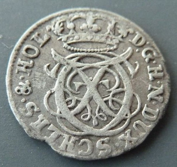 1 Schilling 1704 Karl Friedrich - Bilde 3