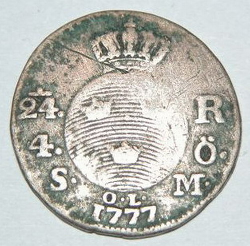 1/24 Riksdaler 1777 Gustav III