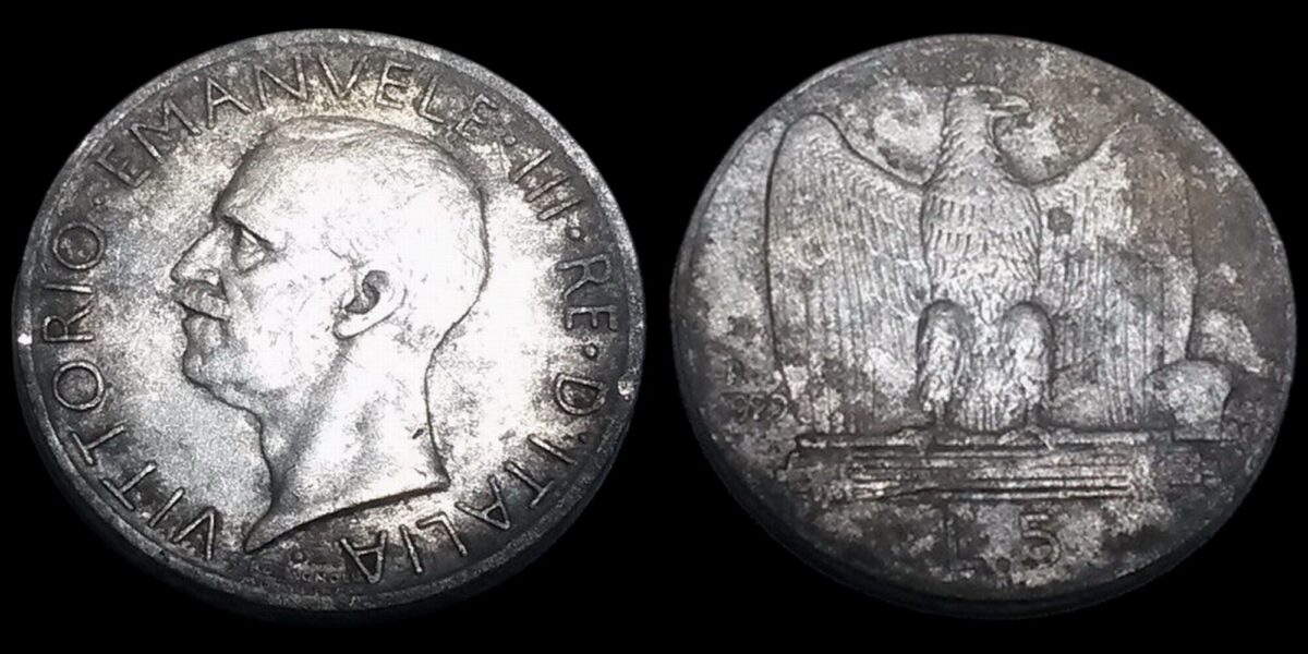 5 Lire 1929 - Bilde 3