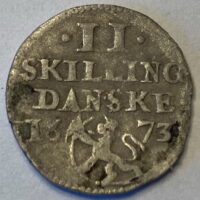 2 Skilling 1673 (ɴᴍ142)