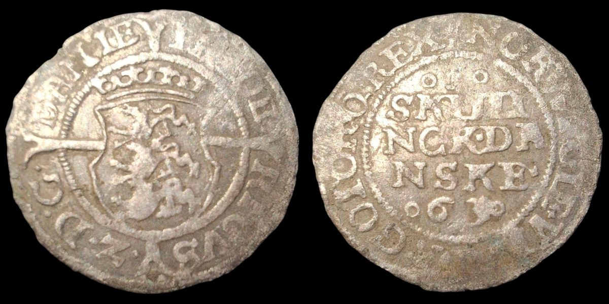 1 Skilling 1563 Frederik II - Bilde 3
